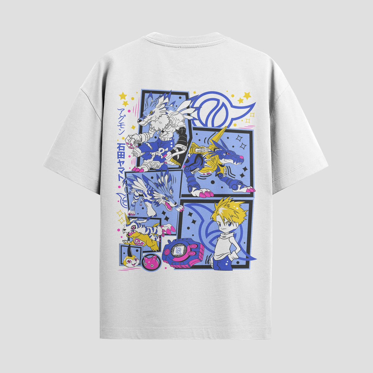 Playera urbana de anime y gaming ExtraLife MX, corte Classic Premium unisex ligero y transpirable en color Deep Black y Pure White, ropa de uso diario para gym y casual.