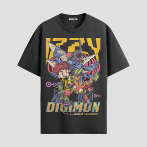 Playera urbana de anime y gaming ExtraLife MX, corte Standard Fit unisex ligero y transpirable en color Deep Black y Pure White, ropa de uso diario para gym y casual.