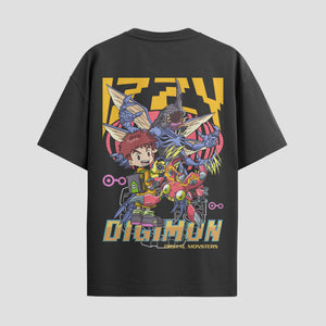 Playera urbana de anime y gaming ExtraLife MX, corte Standard Fit unisex ligero y transpirable en color Deep Black y Pure White, ropa de uso diario para gym y casual.