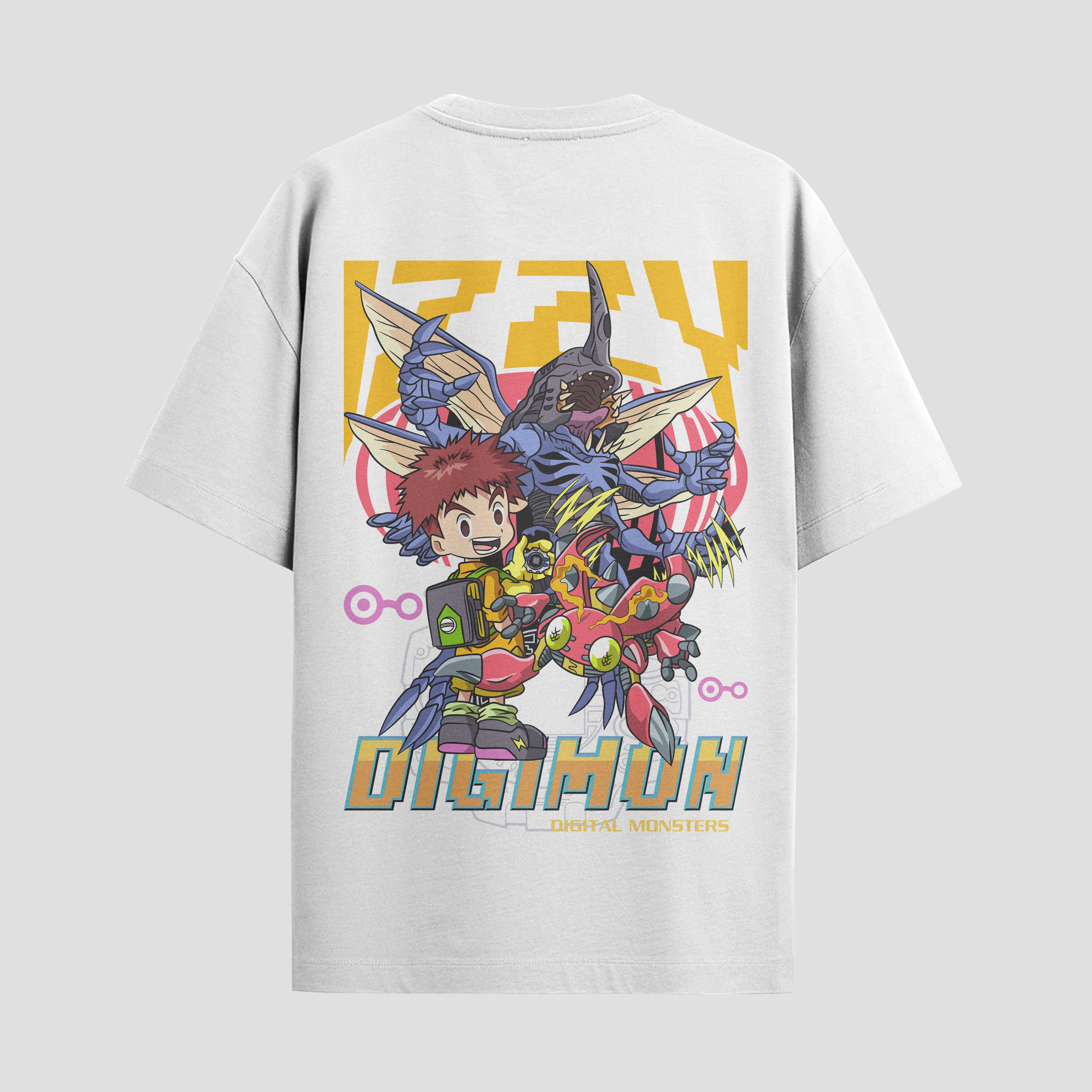 Playera urbana de anime y gaming ExtraLife MX, corte Standard Fit unisex ligero y transpirable en color Deep Black y Pure White, ropa de uso diario para gym y casual.