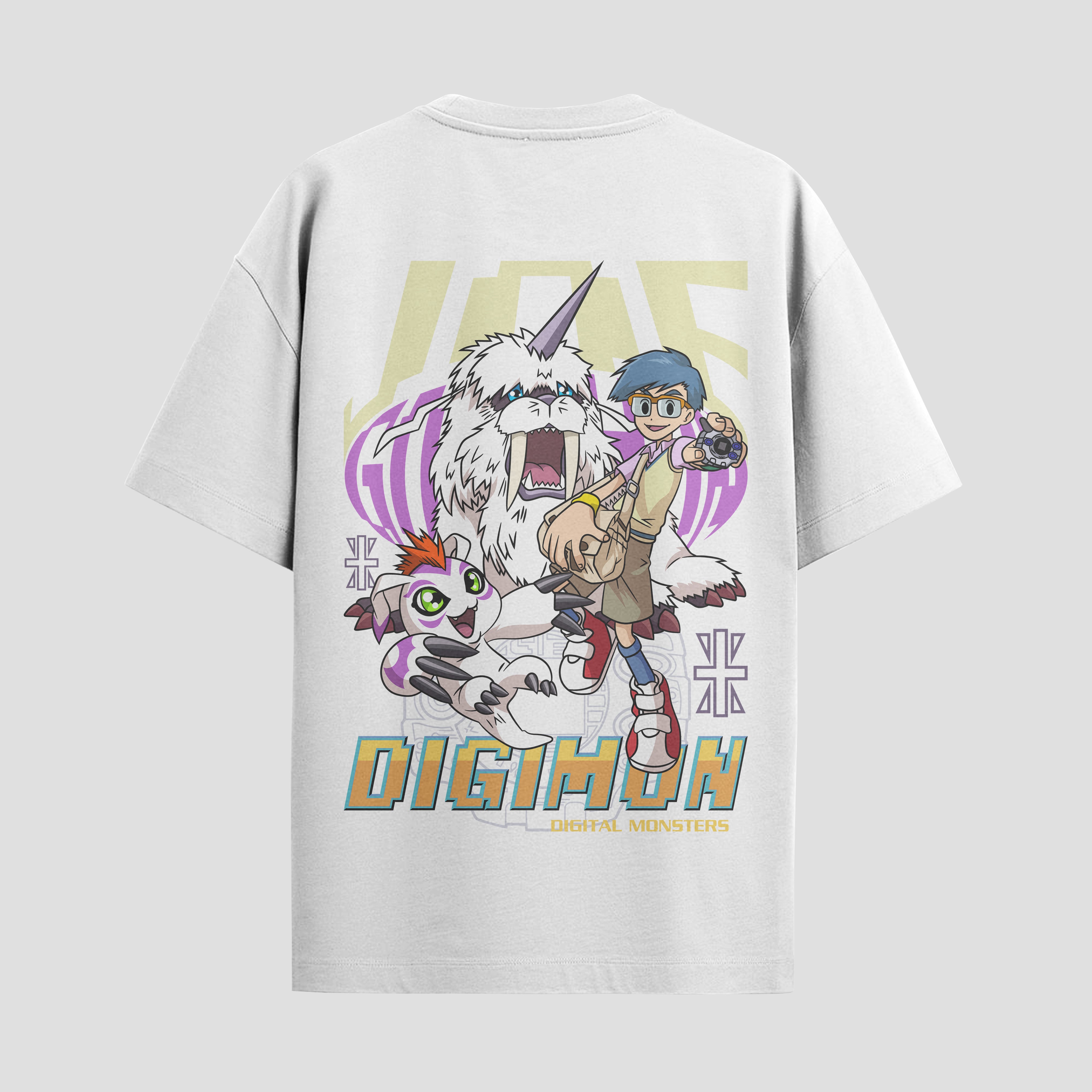 Playera urbana de anime y gaming ExtraLife MX, corte Standard Fit unisex ligero y transpirable en color Deep Black y Pure White, ropa de uso diario para gym y casual.