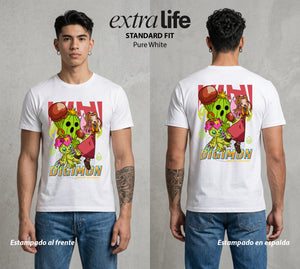 El Mundo Digital | Digimon Mimi X Palmon #01317 - Playera Standard Fit | Pure White - Foto en modelo