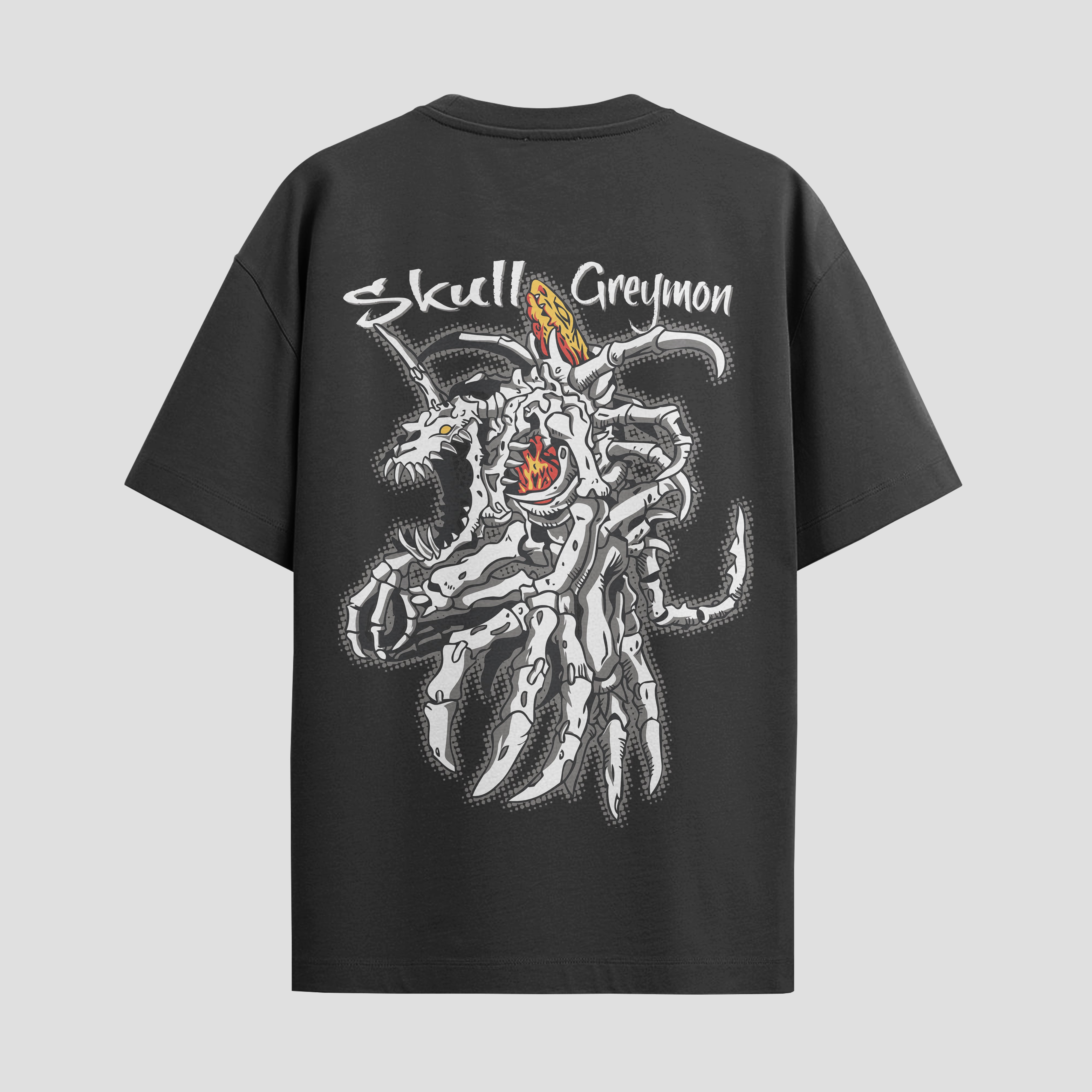 Playera urbana de anime y gaming ExtraLife MX, corte Standard Fit unisex ligero y transpirable en color Deep Black y Pure White, ropa de uso diario para gym y casual.