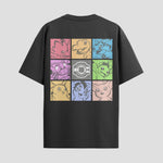 Playera urbana de anime y gaming ExtraLife MX, corte Standard Fit unisex ligero y transpirable en color Deep Black y Pure White, ropa de uso diario para gym y casual.