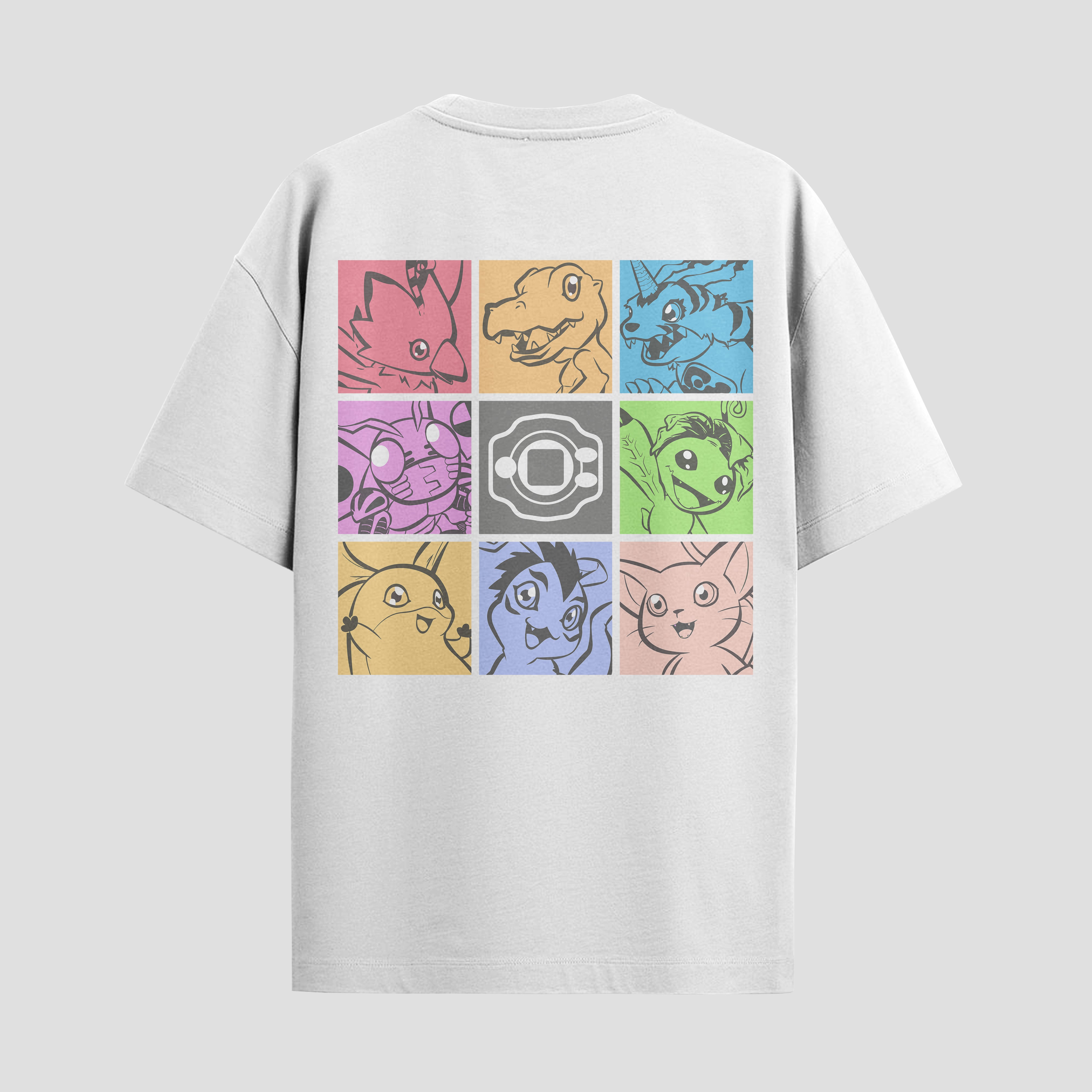 Playera urbana de anime y gaming ExtraLife MX, corte Standard Fit unisex ligero y transpirable en color Deep Black y Pure White, ropa de uso diario para gym y casual.