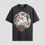 Playera urbana de anime y gaming ExtraLife MX, corte Standard Fit unisex ligero y transpirable en color Deep Black y Pure White, ropa de uso diario para gym y casual.