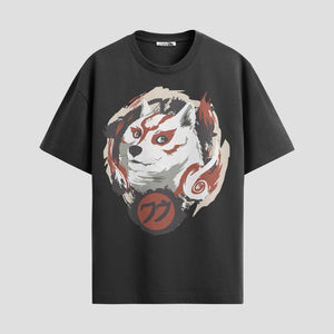 Playera urbana de anime y gaming ExtraLife MX, corte Standard Fit unisex ligero y transpirable en color Deep Black y Pure White, ropa de uso diario para gym y casual.