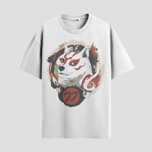 Playera urbana de anime y gaming ExtraLife MX, corte Standard Fit unisex ligero y transpirable en color Deep Black y Pure White, ropa de uso diario para gym y casual.