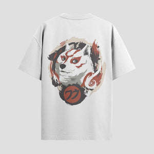 Playera urbana de anime y gaming ExtraLife MX, corte Standard Fit unisex ligero y transpirable en color Deep Black y Pure White, ropa de uso diario para gym y casual.
