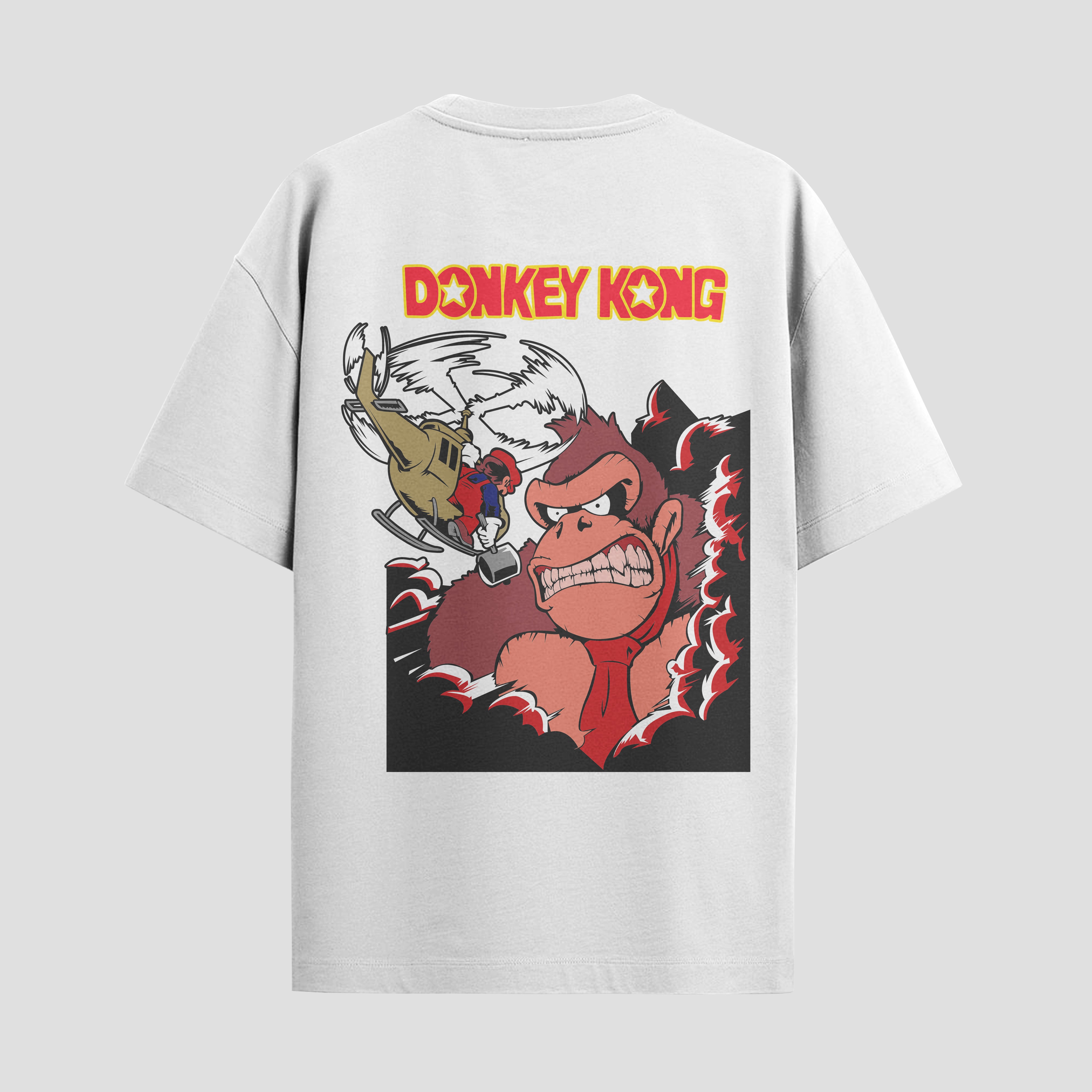 Playera urbana de anime y gaming ExtraLife MX, corte Standard Fit unisex ligero y transpirable en color Deep Black y Pure White, ropa de uso diario para gym y casual.