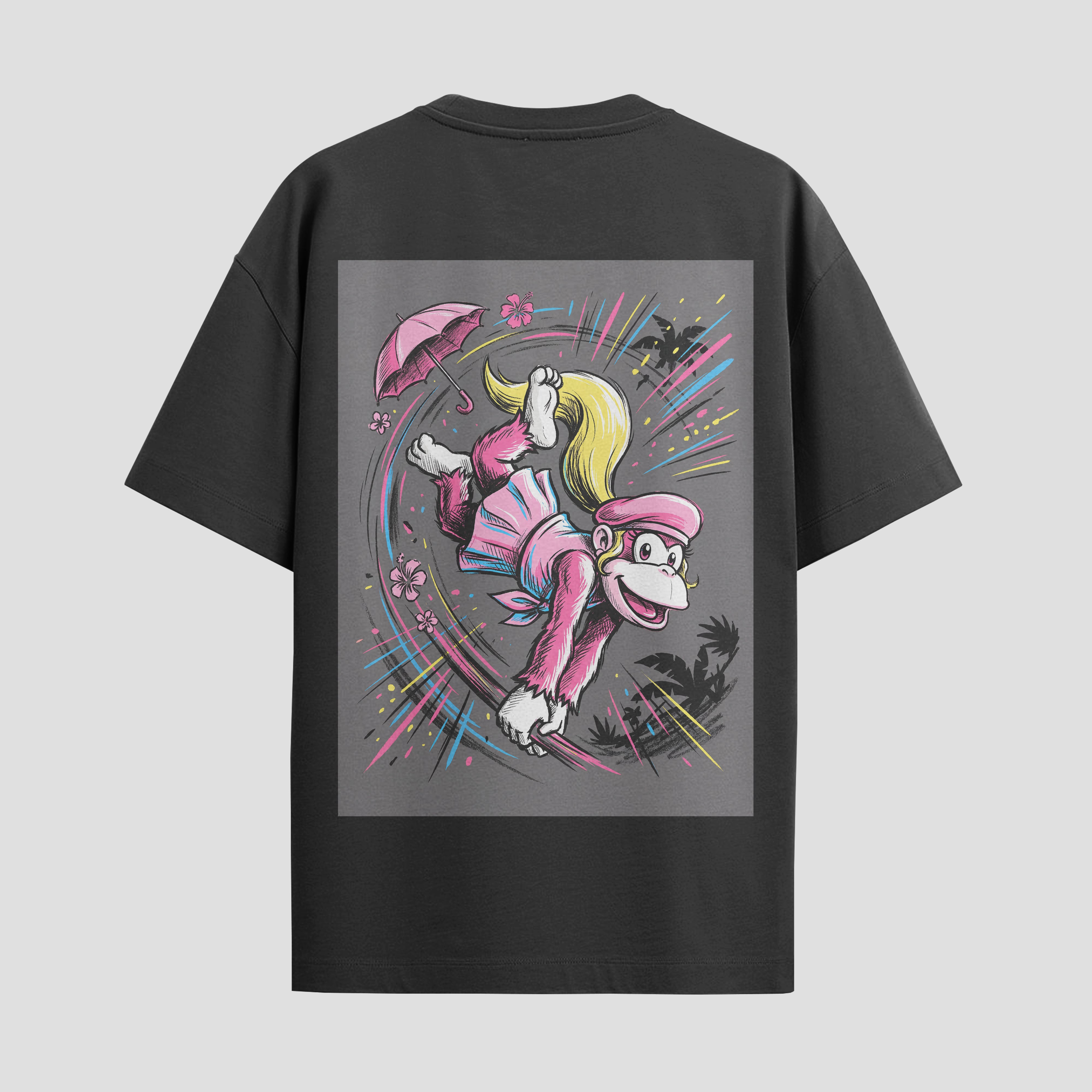 Playera urbana de anime y gaming ExtraLife MX, corte Standard Fit unisex ligero y transpirable en color Deep Black y Pure White, ropa de uso diario para gym y casual.