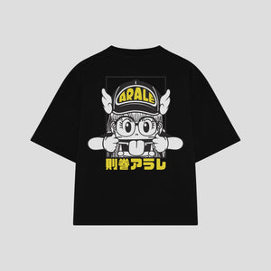 Playera streetwear premium de anime y gaming ExtraLife MX, corte oversized drop shoulder ligero y fresco en color Deep Black y Off-White, moda urbana mexicana de culto.