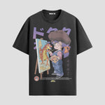 Playera urbana de anime y gaming ExtraLife MX, corte Standard Fit unisex ligero y transpirable en color Deep Black y Pure White, ropa de uso diario para gym y casual.