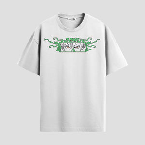 Playera urbana de anime y gaming ExtraLife MX, corte Standard Fit unisex ligero y transpirable en color Deep Black y Pure White, ropa de uso diario para gym y casual.