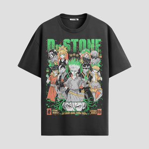 Playera urbana de anime y gaming ExtraLife MX, corte Standard Fit unisex ligero y transpirable en color Deep Black y Pure White, ropa de uso diario para gym y casual.