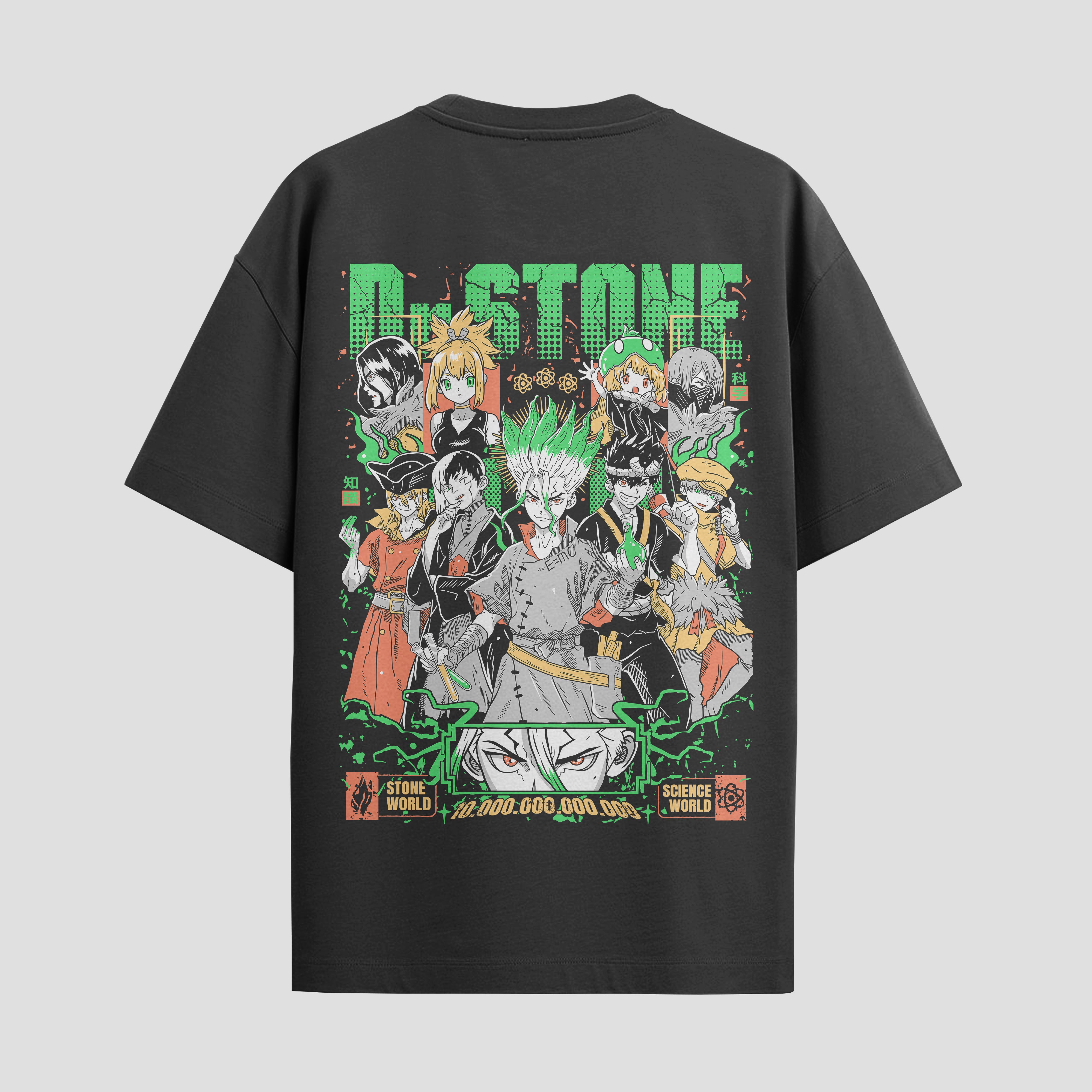 Playera urbana de anime y gaming ExtraLife MX, corte Standard Fit unisex ligero y transpirable en color Deep Black y Pure White, ropa de uso diario para gym y casual.