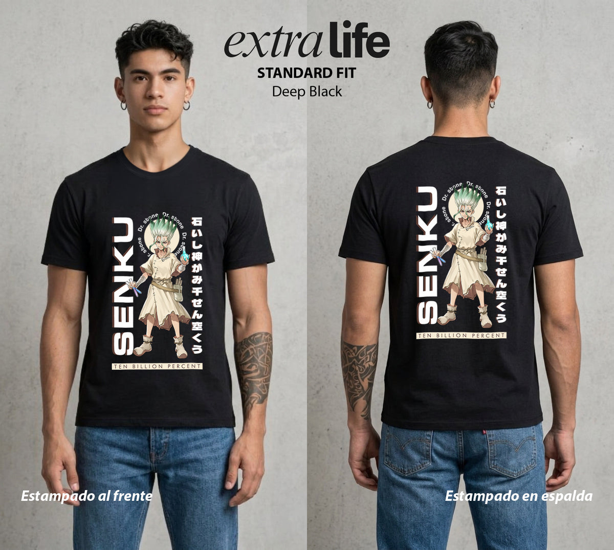 La Civilizacion Renacida | La Ciencia sobre Todo #01346 - Playera Classic Premium | Deep Black - Foto en modelo
