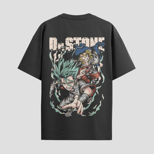Playera urbana de anime y gaming ExtraLife MX, corte Standard Fit unisex ligero y transpirable en color Deep Black y Pure White, ropa de uso diario para gym y casual.