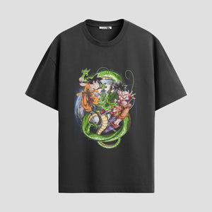 Playera urbana de anime y gaming ExtraLife MX, corte Standard Fit unisex ligero y transpirable en color Deep Black y Pure White, ropa de uso diario para gym y casual.