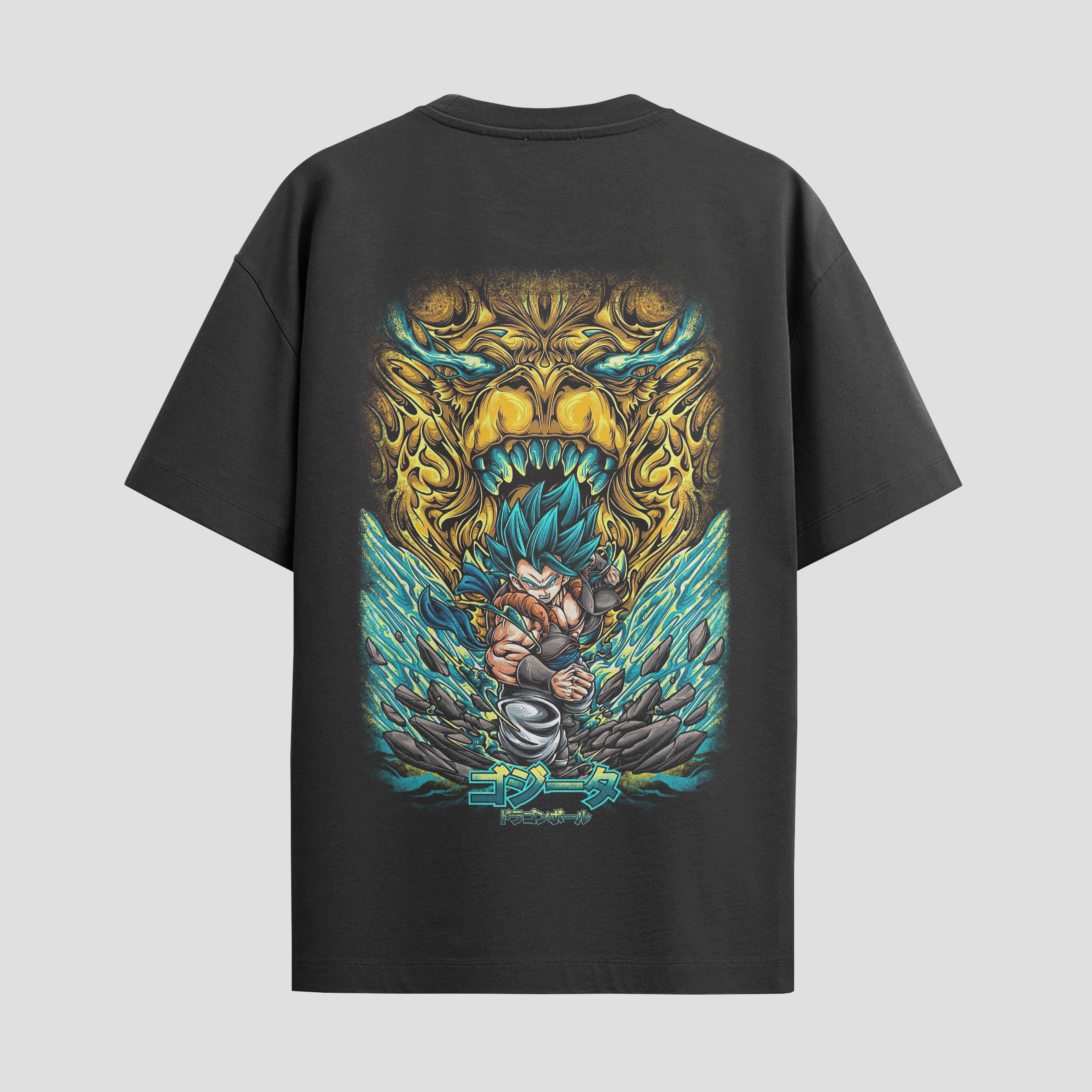 Playera urbana de anime y gaming ExtraLife MX, corte Standard Fit unisex ligero y transpirable en color Deep Black y Pure White, ropa de uso diario para gym y casual.