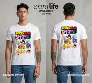El Poder de las Esferas | El Dragón Ancestral #01361 - Playera Standard Fit | Pure White - Foto en modelo