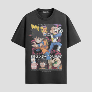 Playera urbana de anime y gaming ExtraLife MX, corte Standard Fit unisex ligero y transpirable en color Deep Black y Pure White, ropa de uso diario para gym y casual.