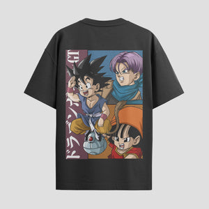 Playera urbana de anime y gaming ExtraLife MX, corte Standard Fit unisex ligero y transpirable en color Deep Black y Pure White, ropa de uso diario para gym y casual.