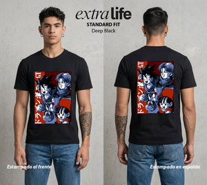 El Poder de las Esferas | La Criatura del Poder #01368 - Playera Standard Fit | Deep Black - Foto en modelo