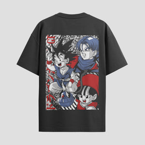 Playera urbana de anime y gaming ExtraLife MX, corte Standard Fit unisex ligero y transpirable en color Deep Black y Pure White, ropa de uso diario para gym y casual.