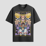 Playera urbana de anime y gaming ExtraLife MX, corte Classic Premium unisex ligero y transpirable en color Deep Black y Pure White, ropa de uso diario para gym y casual.