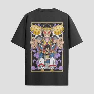 Playera urbana de anime y gaming ExtraLife MX, corte Standard Fit unisex ligero y transpirable en color Deep Black y Pure White, ropa de uso diario para gym y casual.