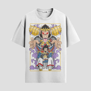 Playera urbana de anime y gaming ExtraLife MX, corte Classic Premium unisex ligero y transpirable en color Deep Black y Pure White, ropa de uso diario para gym y casual.