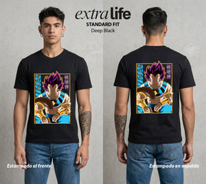 El Poder de las Esferas | El Principe Caido #01373 - Playera Standard Fit | Deep Black - Foto en modelo