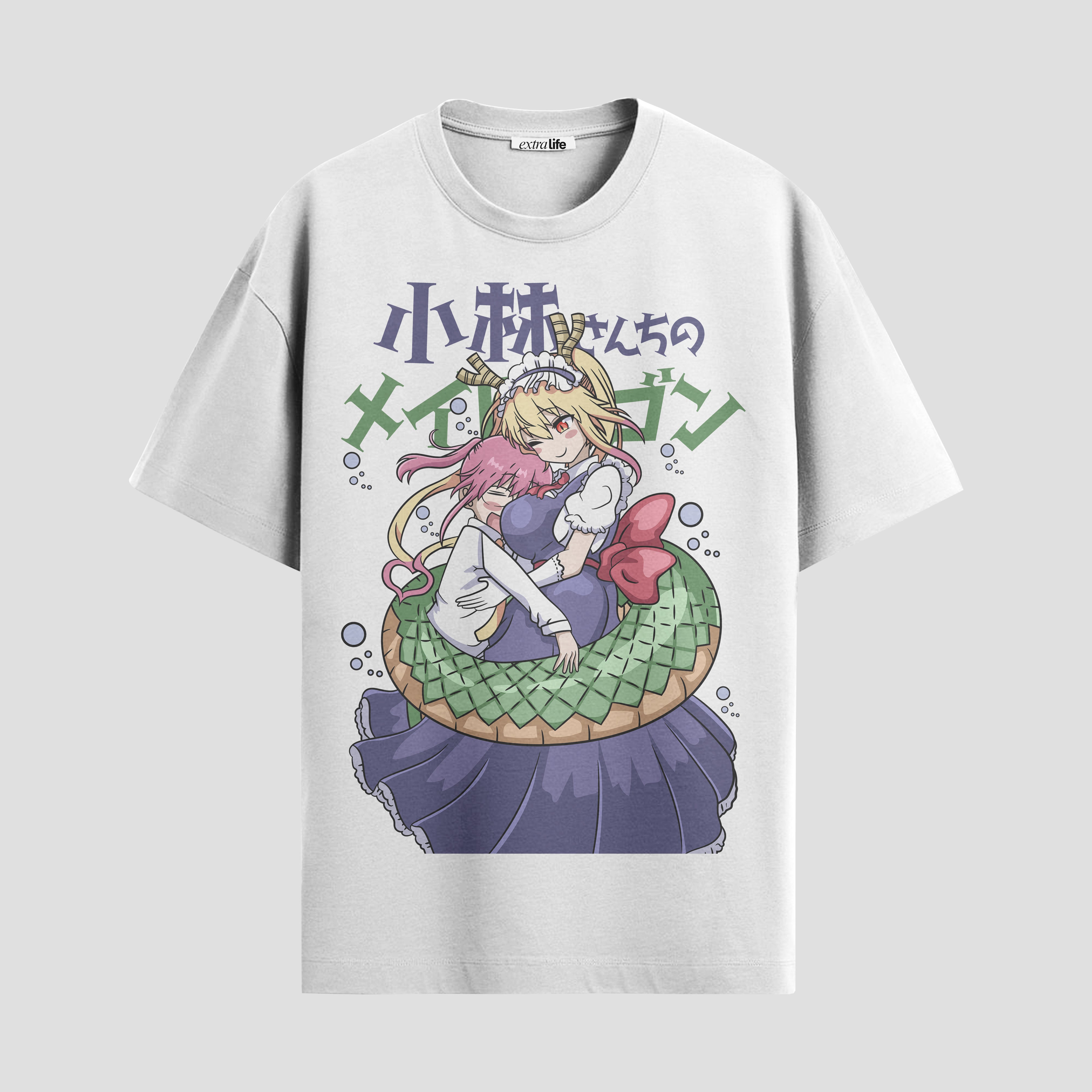 Playera urbana de anime y gaming ExtraLife MX, corte Standard Fit unisex ligero y transpirable en color Deep Black y Pure White, ropa de uso diario para gym y casual.