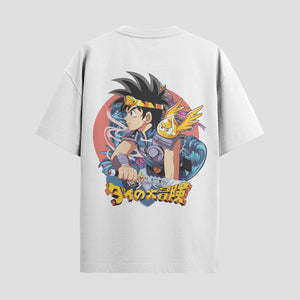 Playera urbana de anime y gaming ExtraLife MX, corte Standard Fit unisex ligero y transpirable en color Deep Black y Pure White, ropa de uso diario para gym y casual.