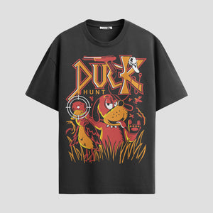 Playera urbana de anime y gaming ExtraLife MX, corte Standard Fit unisex ligero y transpirable en color Deep Black y Pure White, ropa de uso diario para gym y casual.