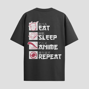 Playera urbana de anime y gaming ExtraLife MX, corte Standard Fit unisex ligero y transpirable en color Deep Black y Pure White, ropa de uso diario para gym y casual.