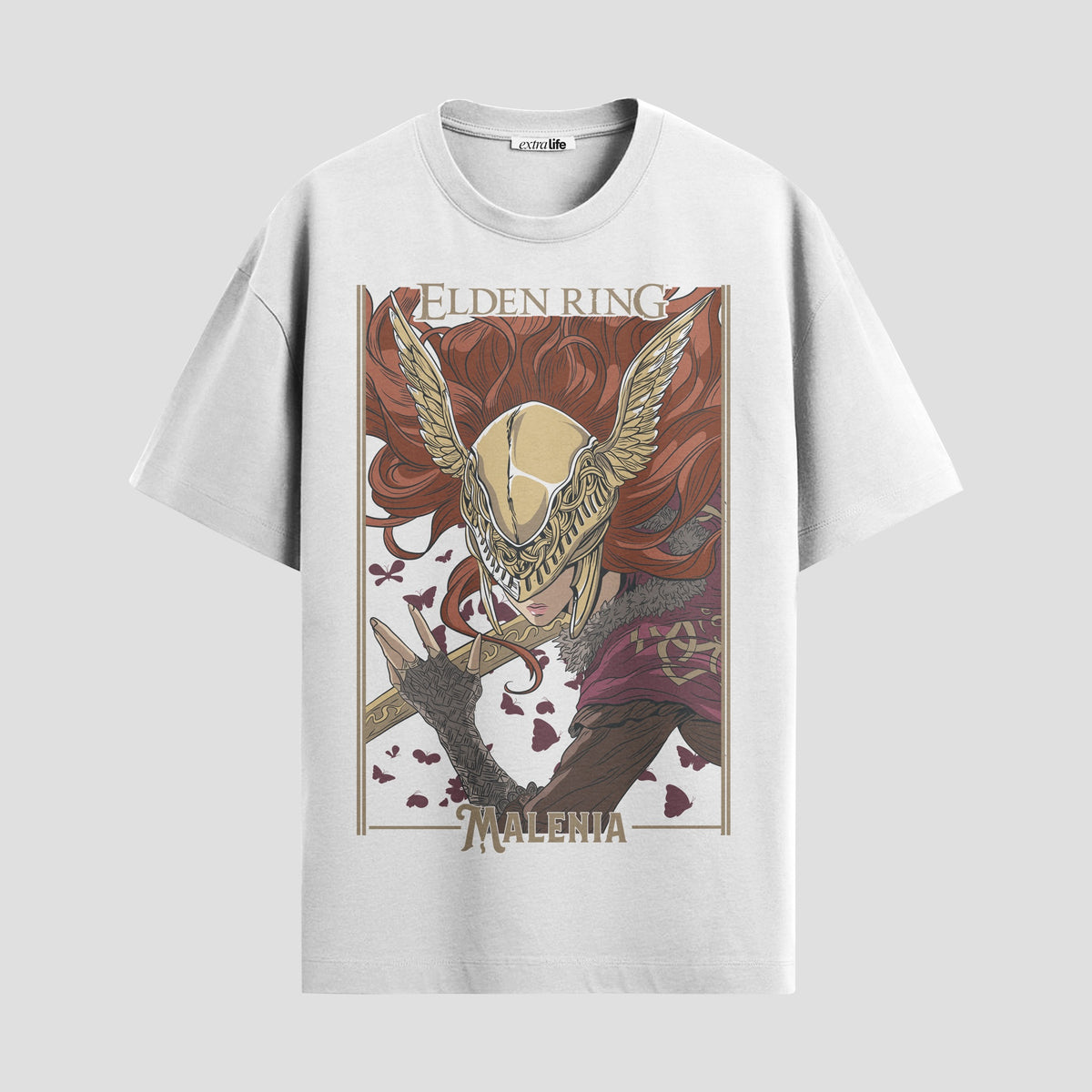 Playera urbana de anime y gaming ExtraLife MX, corte Classic Premium unisex ligero y transpirable en color Deep Black y Pure White, ropa de uso diario para gym y casual.