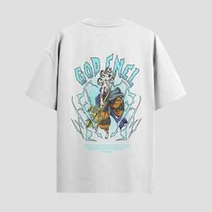 Playera urbana de anime y gaming ExtraLife MX, corte Standard Fit unisex ligero y transpirable en color Deep Black y Pure White, ropa de uso diario para gym y casual.