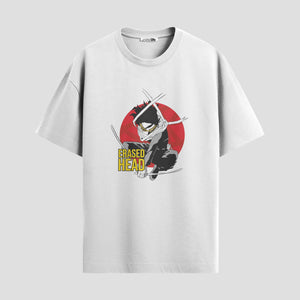 Playera urbana de anime y gaming ExtraLife MX, corte Standard Fit unisex ligero y transpirable en color Deep Black y Pure White, ropa de uso diario para gym y casual.