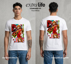 Unidad de Combate | La Mas Fuerte del Grupo #01392 - Playera Standard Fit | Pure White - Foto en modelo