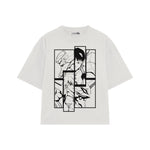 Playera streetwear premium de anime y gaming ExtraLife MX, corte oversized drop shoulder ligero y fresco en color Deep Black y Off-White, moda urbana mexicana de culto.