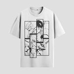 Playera urbana de anime y gaming ExtraLife MX, corte Standard Fit unisex ligero y transpirable en color Deep Black y Pure White, ropa de uso diario para gym y casual.
