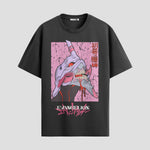 Playera urbana de anime y gaming ExtraLife MX, corte Standard Fit unisex ligero y transpirable en color Deep Black y Pure White, ropa de uso diario para gym y casual.