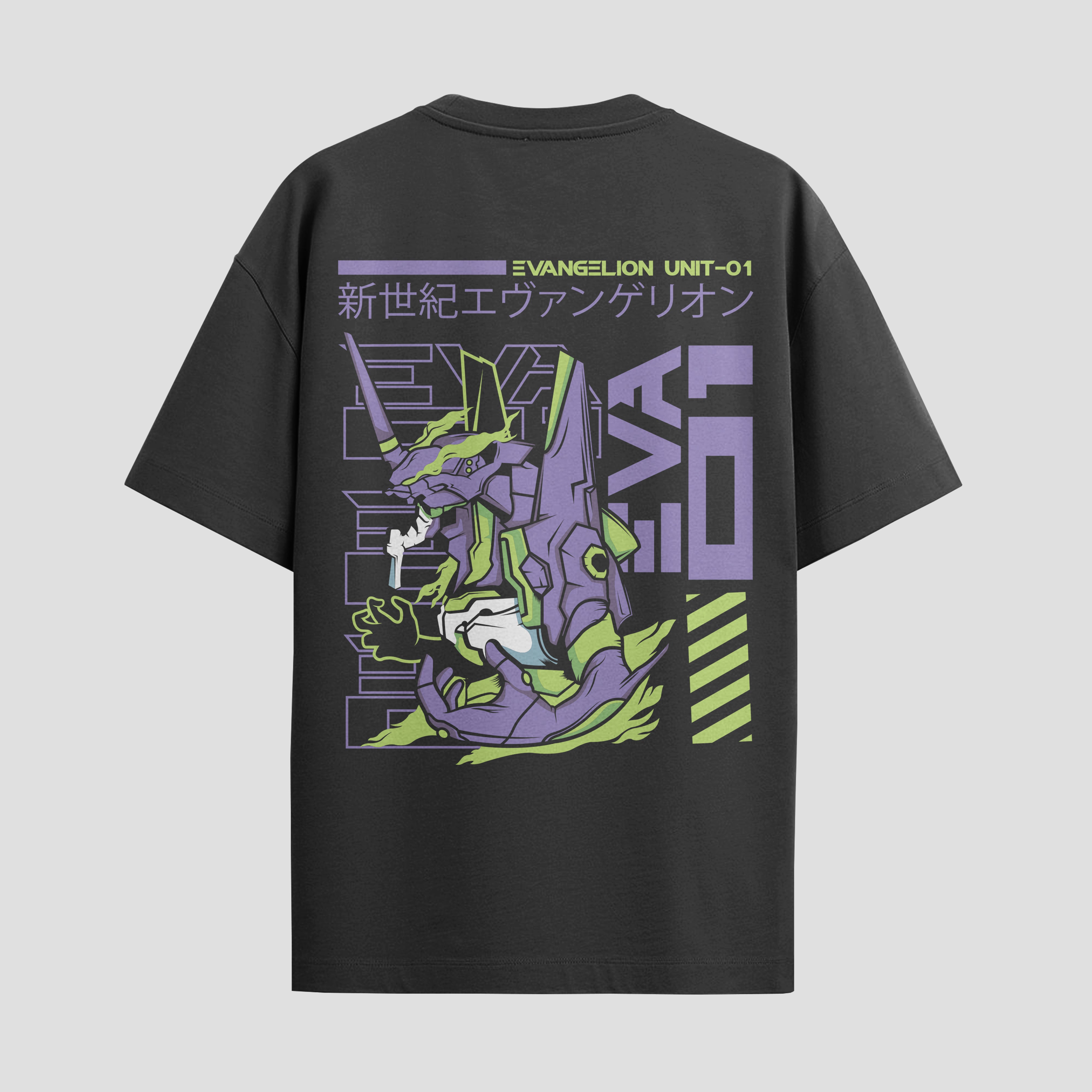 Playera urbana de anime y gaming ExtraLife MX, corte Standard Fit unisex ligero y transpirable en color Deep Black y Pure White, ropa de uso diario para gym y casual.