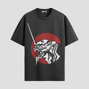 Playera urbana de anime y gaming ExtraLife MX, corte Standard Fit unisex ligero y transpirable en color Deep Black y Pure White, ropa de uso diario para gym y casual.