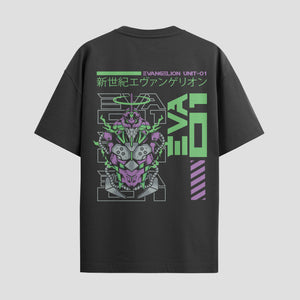 Playera urbana de anime y gaming ExtraLife MX, corte Standard Fit unisex ligero y transpirable en color Deep Black y Pure White, ropa de uso diario para gym y casual.