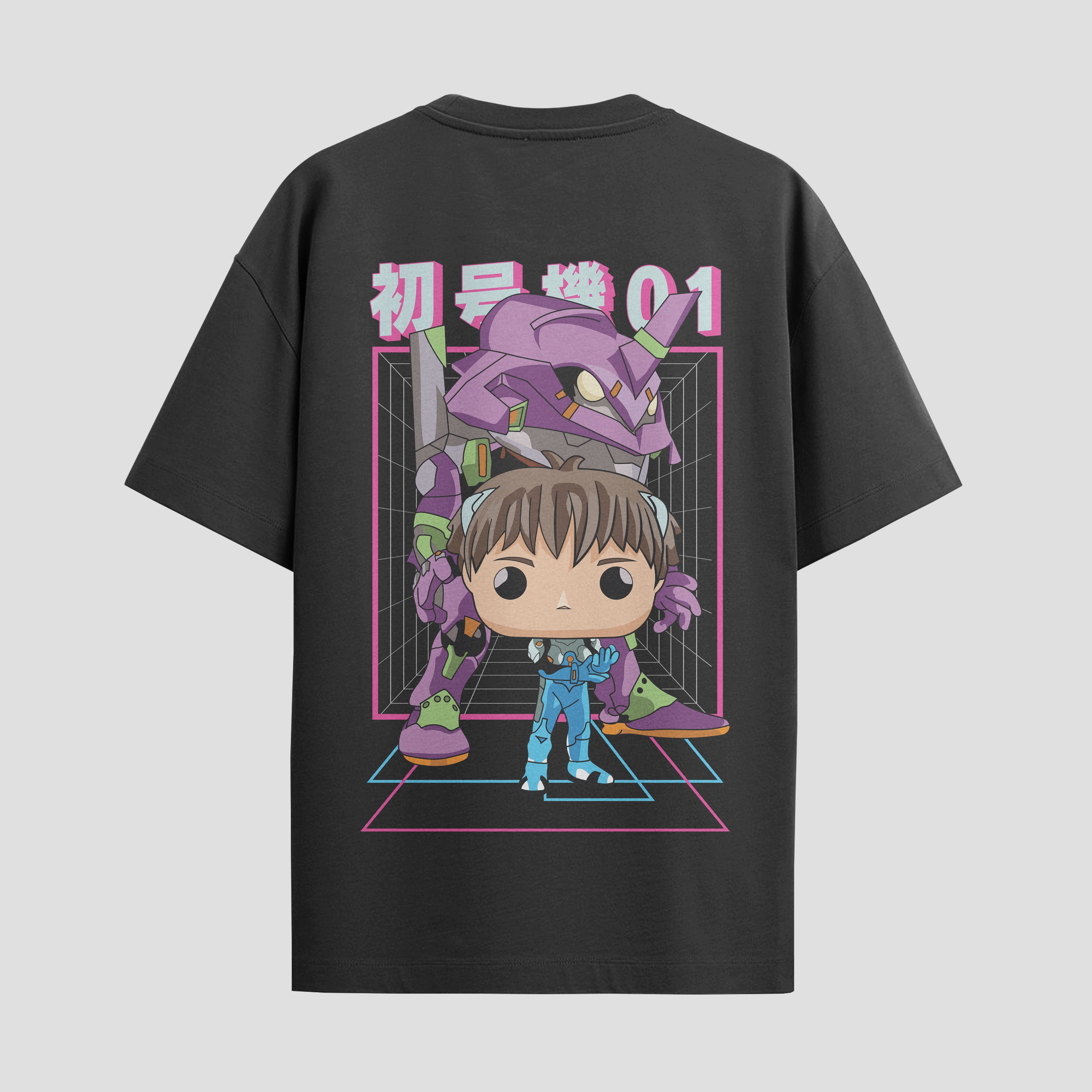 Playera urbana de anime y gaming ExtraLife MX, corte Standard Fit unisex ligero y transpirable en color Deep Black y Pure White, ropa de uso diario para gym y casual.
