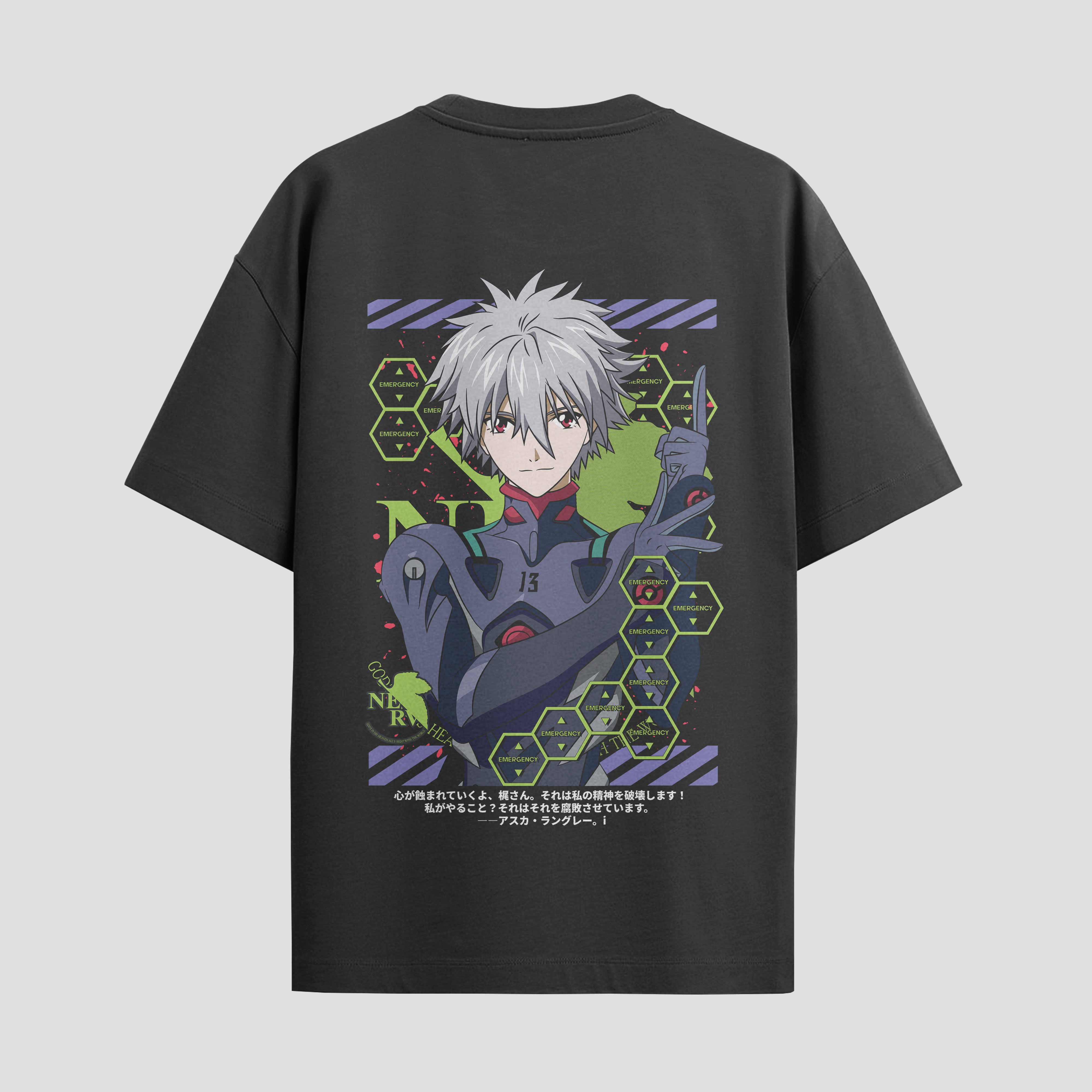 Playera urbana de anime y gaming ExtraLife MX, corte Standard Fit unisex ligero y transpirable en color Deep Black y Pure White, ropa de uso diario para gym y casual.