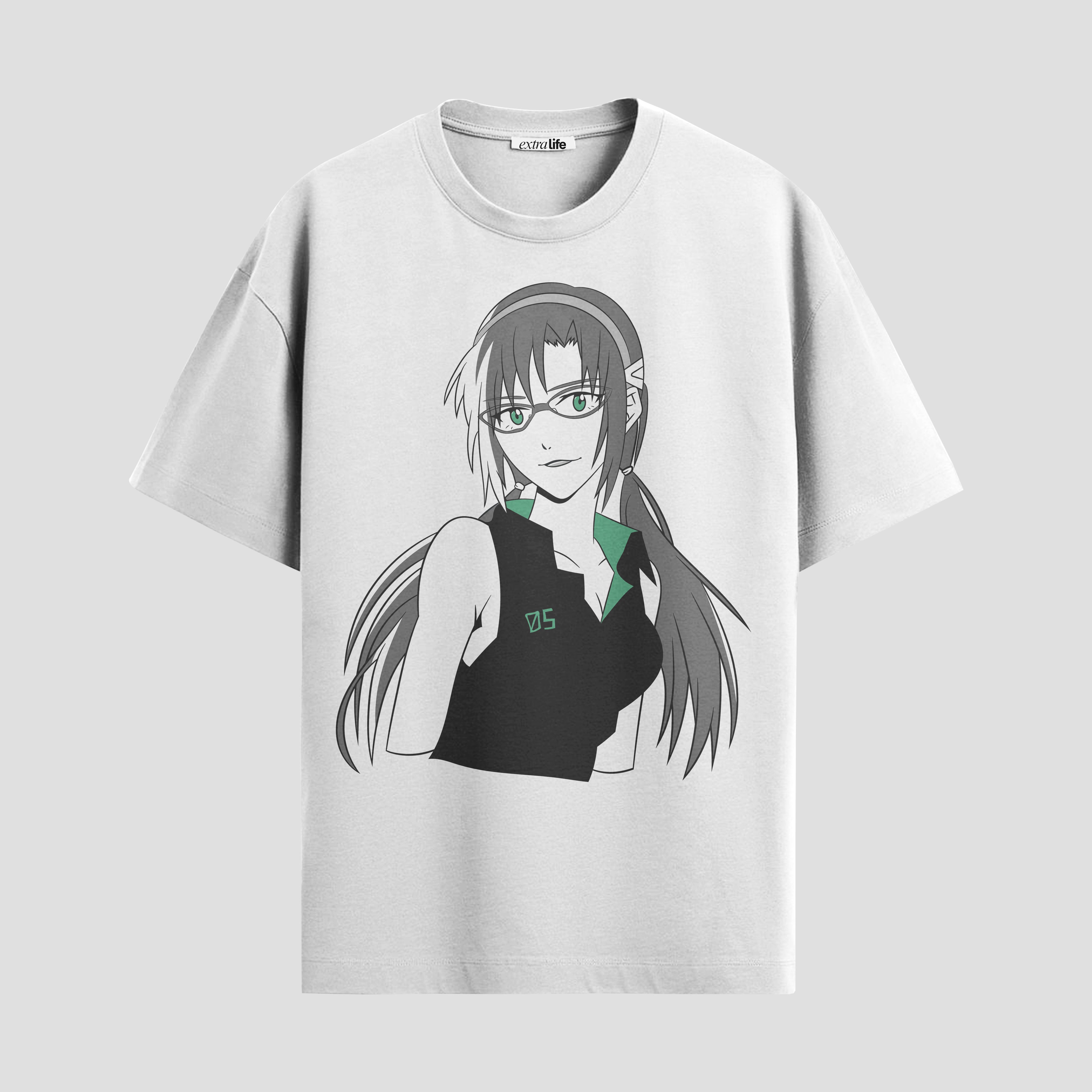 Playera urbana de anime y gaming ExtraLife MX, corte Standard Fit unisex ligero y transpirable en color Deep Black y Pure White, ropa de uso diario para gym y casual.